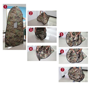 OUTAD Camouflage Toilettenzelt Beistellzelt
